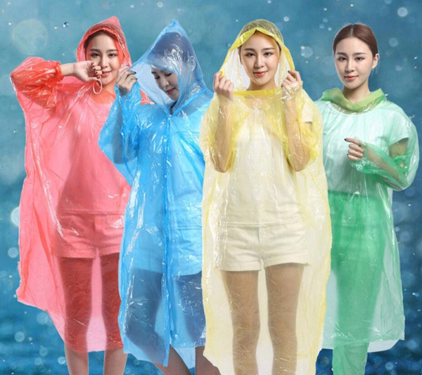 50 pcs,Disposable Raincoat Adult Outdoor Clothing One-time Emergency Waterproof Hood Poncho Travel Camping Must Rain Coat Outdoor Rain Wear