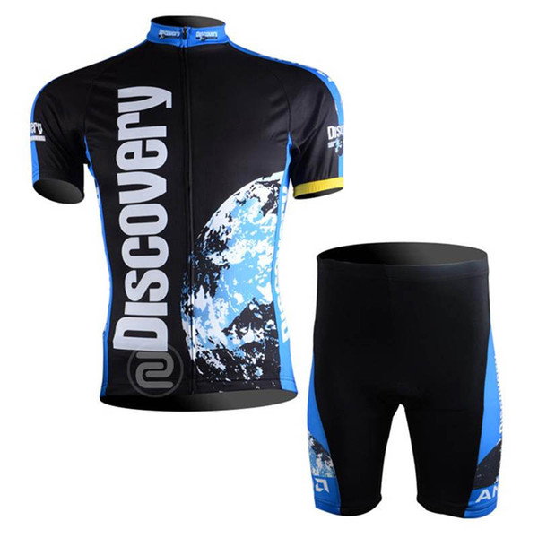 DISCOVERY 2019 summer Men team Cycling Short Sleeves jersey bib shorts sets MTB Bicycle Clothing Outdoor Sportswear breathable quick dry