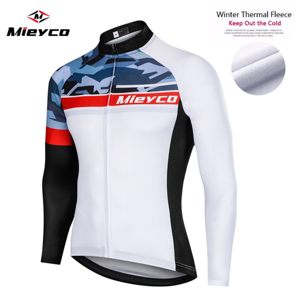 2020 New design Winter Reflective Thermal fleece Cycling Jersey long sleeve Cycling clothing road mtb bicycle mountain bike jersey