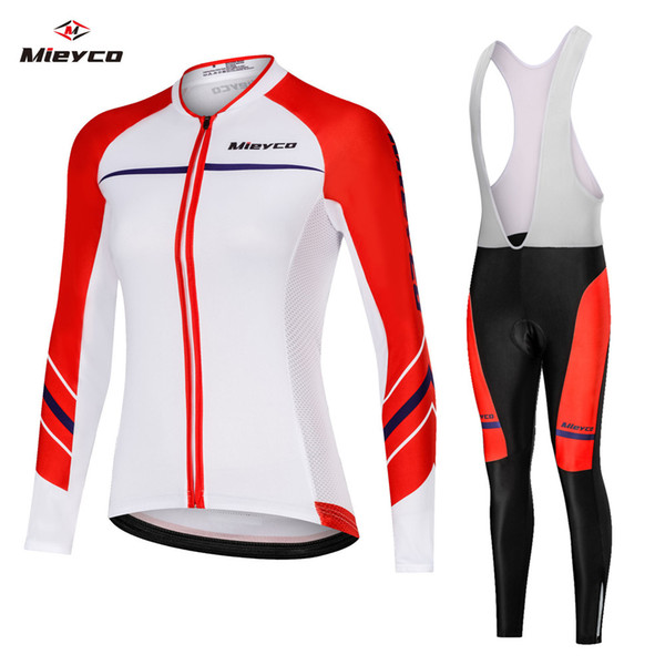 2020 Women Cycling Jersey Long Sleeve and Cycling Bib Pants Sets Sports maillot ciclismo Ropa Ciclismo Cycling Bike Clothing Mountain Jersey