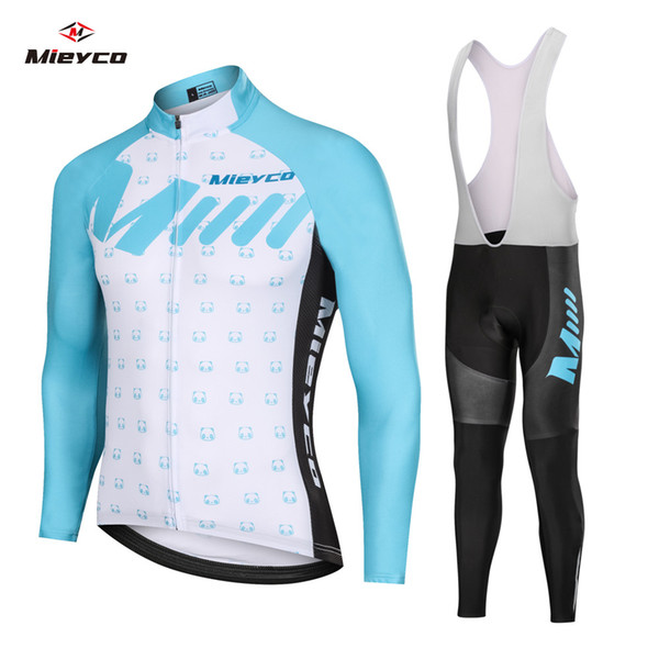 2020 Hot Pro Team Long Sleeve Cycling Jersey Set Bib Pants Ropa Ciclismo Bicycle Clothing MTB Bike Jersey Uniform Men Clothes