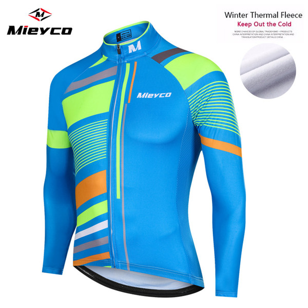 2020 Cycling Fleece Thermal Long Jersey Winter Jacket Bicycle Coat Outdoor Breathable Bike Jersey Cycling Clothing Clothing