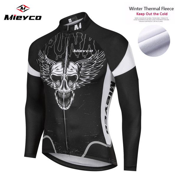 2020 Coodoopai Team Winter Thermal Fleece Cycling Jersey/Pro Bicycle Cycle Clothes/Gel Pad Long Sleeve MTB Bike Clothing