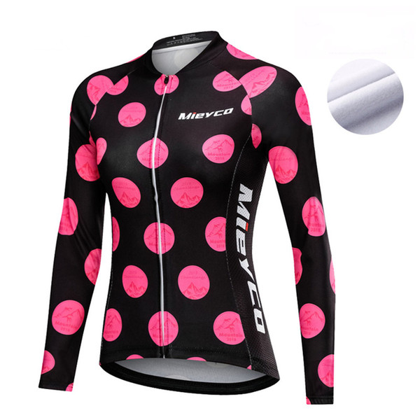 Mieyco Cold-proof and Keep Warm Women Cycling Jersey Mountain Bike Jersey Bicycle Clothing Fleece Cycling Winter Jacket