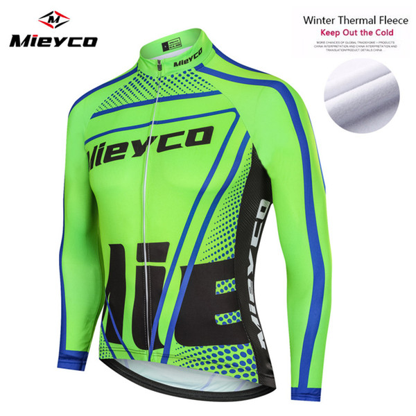 Coodoopai Men pro team cycling clothing winter cycling jersey thermal fleece long sleeve mountain bike jersey bicycle clothing xs-5xl