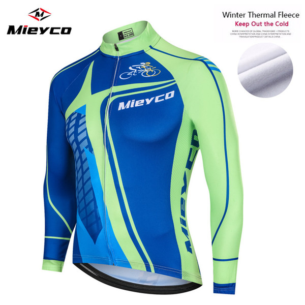 Coodoopai Thermal Fleece Cycling Jerseys Autumn Winter Warm 2020 Pro Mtb Long Sleeve Men Bike Wear Spring Summer Cycling Clothing