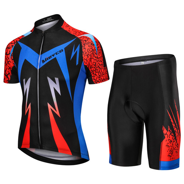 Summer 2020 Short Sleeve Men Cycling Uniform Suits Male Bike Clothing Kit MTB Clothes Bicycle Jersey Gel Pad Shorts Sets