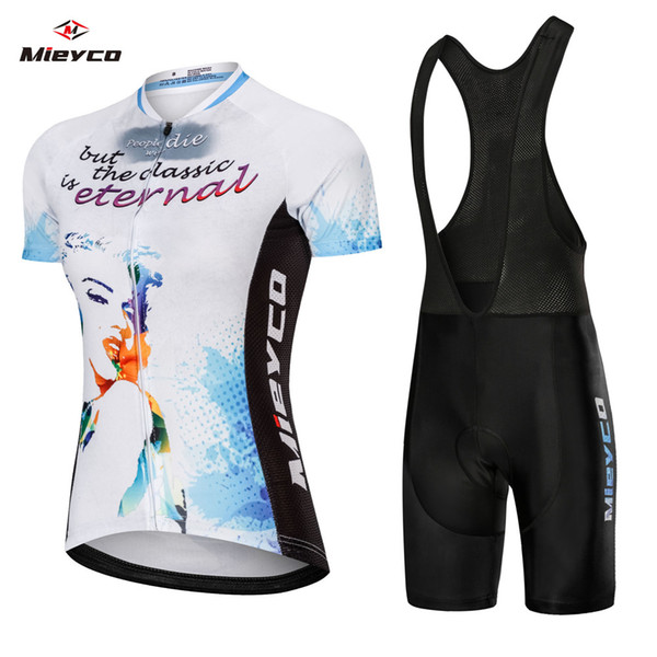 2020 Summer Womens Cycling Jersey Bib Shorts Sets Wear Racing Bike Clothing Kits Feminino Bicycle Clothes Suits Riding Uniform Sportswear