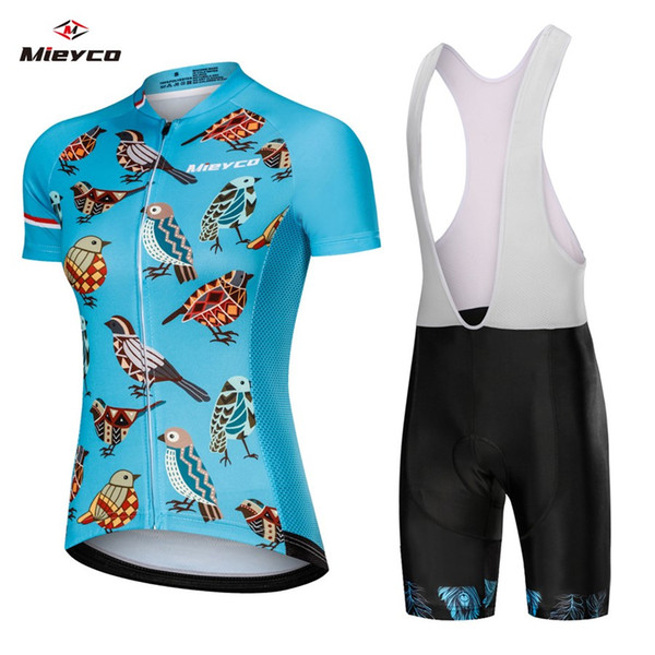 Coodoopai Designs Summer Short Sleeve Cycling Jersey Cycle Suits Female Bike Clothing Kit Clothes Bicycle Jersey Gel Pad Shorts Sets