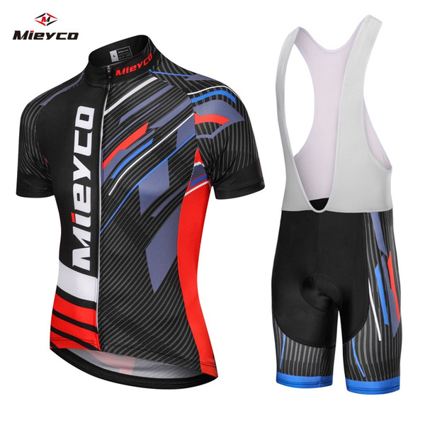 Coodoopai Bicycle Clothing Cycling Jersey Maillot Breathable Short Bike Suit Tops Wear Ropa Ciclismo Bib Pants Mountain Bike MTB Jersey Set