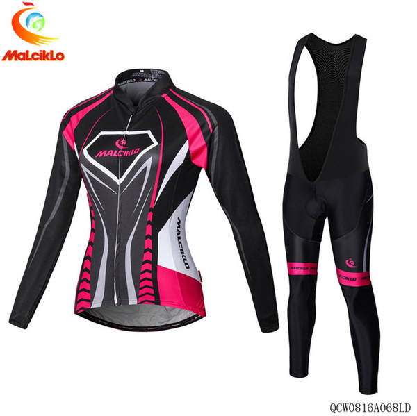 Spring Autumn 2020 Women Coodoopai long sleeve cycling jersey set Ropa Ciclismo breathable racing bike clothing MTB Bike 9D gel pad Outdoor