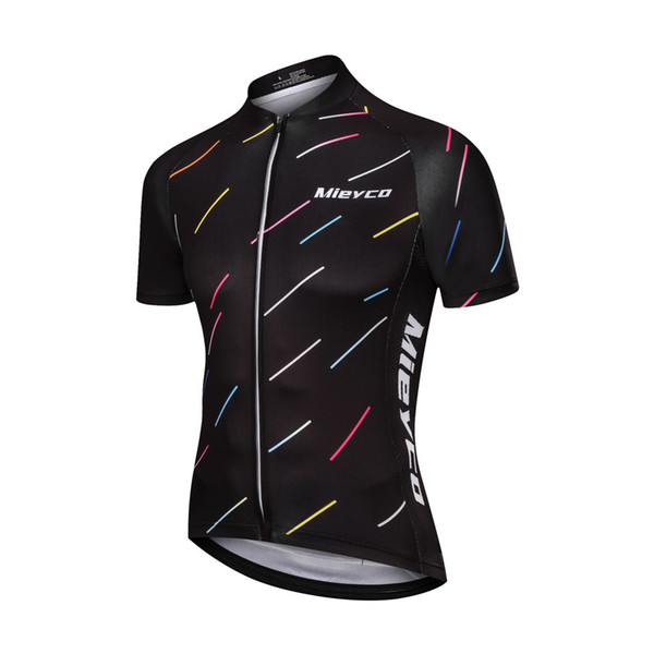 Coodoopai cycling jersey short sleeve summer Black bike wear jersey road jersey cycling clothing Quick Dry Mountian bike wear