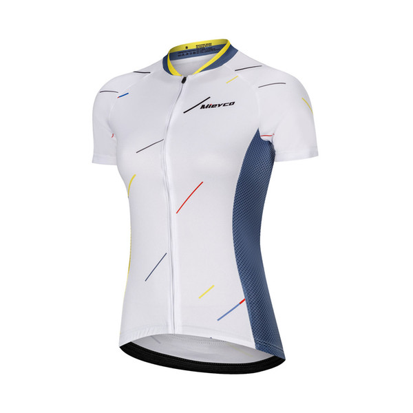 Women's Cycling Jersey Female Road Bike Cycling Tops T Shirt Breathable Short Sleeve Summer Colorful Triangle Bicycle Clothes