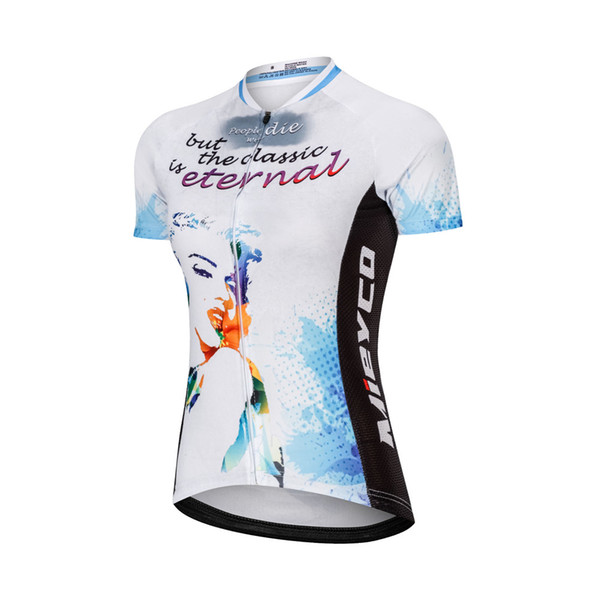 Retro Monroe Cycling Jersey Women Short Sleeve Cycle Clothing Racing Fit MTB Bike Clothes Bicycle T Shirts Ropa Ciclismo Design