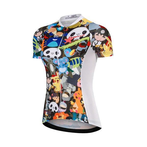 Retro Women's Cycling Jersey Short Sleeve Mountain Bike Jersey Ladies Bicycle Clothing Girl Full Zipper Cycle Tops Wear Custom