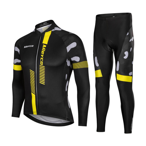 Long Sleeves Cycling Jersey Set Mountain Road Cycling Suit Outdoor Racing Bike Sweatshirt Trousers Sportswear Maillot Ropa