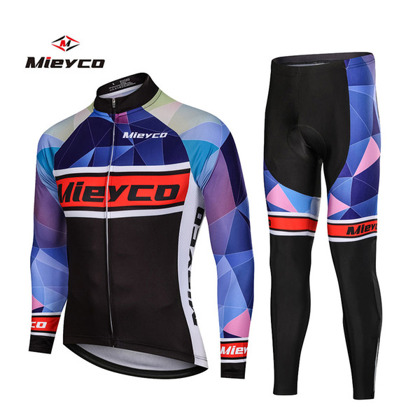 Mieyco 2020 Pro Cycling Jersey Set Long Sleeve Mountain Bike Clothes Wear Maillot Ropa Ciclismo Racing Bicycle Cycling Clothing