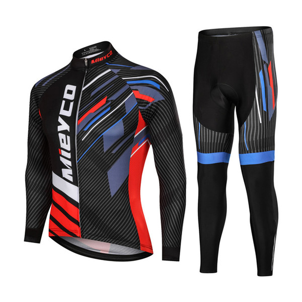 Coodoopai Professional Cycling Jersey Uniform Spring Autumn Sweatshirt Trousers Set Mountain Bike Cycling Equipment motocross Clothing