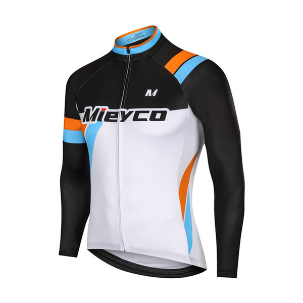 Team Coodoopai Spring Autumn Men's Long Sleeve Cycling Jersey Shirts MTB Mountain Bike Tops Clothing Maillots Ciclismo