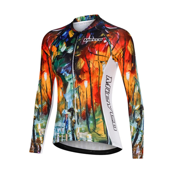 Women's girls Summer Long Sleeve Cycling Jersey Bicycle Road bike Shirt Outdoor Sports Tops Wear Ropa ciclismo Cycle Clothing