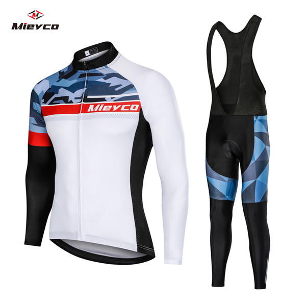 New 2020 Racing Shirt Cycling Jersey Set Coodoopai Cycling Bib Long Bike Jersey Set Ropa Ciclismo Hombre Cycling Kit Pro MTB Uniform