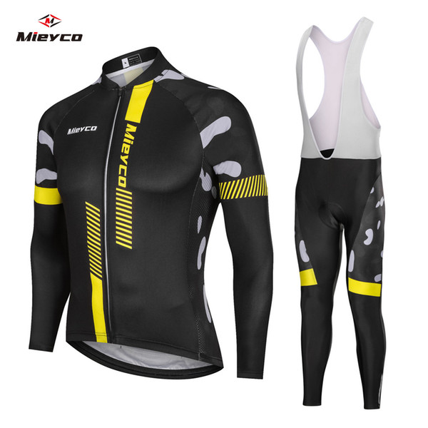 Men Long Sleeve Cycling Jerseys bib pants Autumn Set Breathable Ropa Ciclismo Riding Clothes Cycle Suit Wear Mountain bile Jersey Clothing