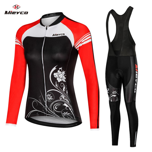 Pro Women Cycling Set MTB Bike Clothing Female Racing Bicycle Clothes Ropa Ciclismo Girl Cycle Wear Racing Bib long Pant Pad Mountain Shirt