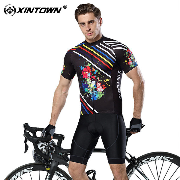 XINTOWN riding suit set racing suit summer bike mountain bike set short-sleeved blouse shorts strap