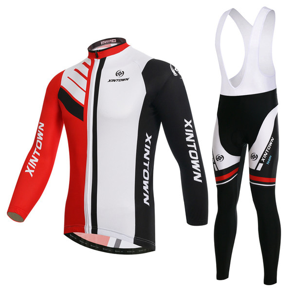 XINTOWN bipolar cycling suit with long sleeve strap outdoor suit bike suit in spring and Autumn