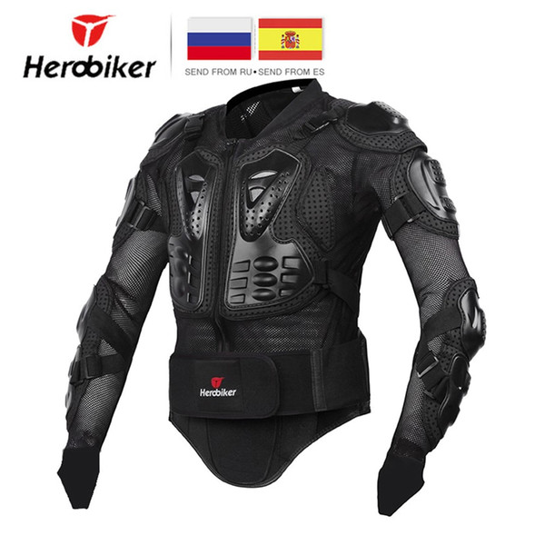 HEROBIKER Motorcycle Jacket Men Full Body Motorcycle Armor Motocross Racing Protective Gear Motorcycle Protection Size S-5XL #