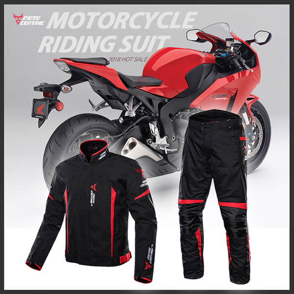 Men's motorcycle clothes Four seasons with waterproof racing suit to keep warm cycling jerseys outside jacket + Pants