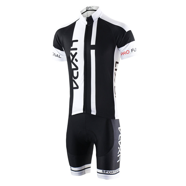 Breathable Quick Dry Comfortable Short Sleeve Jersey + Padded Shorts Cycling Clothing Set Riding Sportswear Y3001B-S