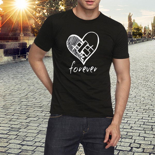 2019 summer New fovevev letters printed men's fashion style casual short sleeve t-shirts