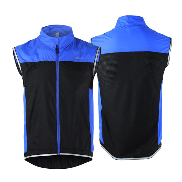 Men's Ultrathin Lightweight Sleeveless Coat Jacket Running Cycling Vest Chaleco De Ciclismo Colete De Bicicleta CS Y2204BL-M