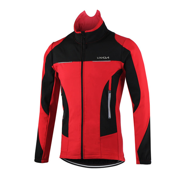 Men's Outdoor Cycling Jacket Winter Thermal Breathable Comfortable Long Sleeve Coat Water Resistant Riding Sportswear CS Y3521R-XXL