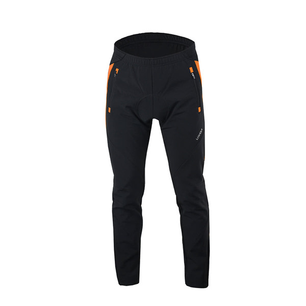 Men's Outdoor Cycling Pants Winter Thermal Breathable Comfortable Trousers with Padded Cushion Riding Sportswear Y3522C-S