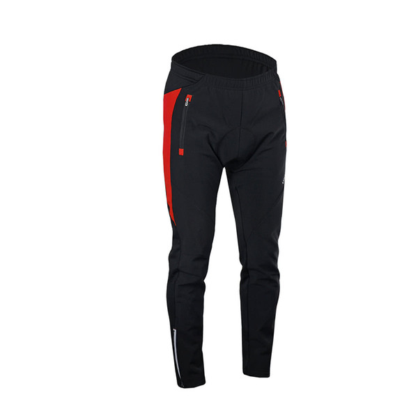 Men's Outdoor Cycling Pants Winter Thermal Breathable Comfortable Trousers with Padded Cushion Riding Sportswear Y3522R-S