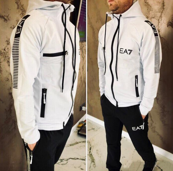 2019 Fashion Designer Tracksuit Spring Autumn Casual Unisex Brand Sportswear Track Suits High Quality Hoodies Mens Clothing