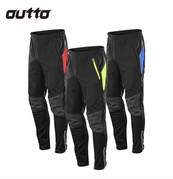 Mens Running Cycling Pants Winter Autumn Fleece Windbreaker Warm Sports Trousers