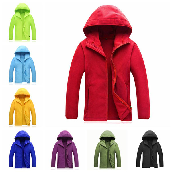 Hooded Fleece Jacket Men Thick Warm Clothing Outdoor Sportswear Couple Jackets Running Coat for Women Long Sleeves Homewear with Pockets