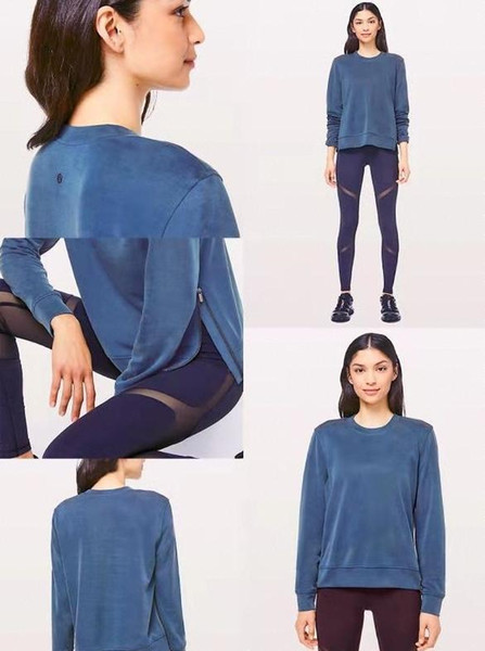 new designer luxury brand lulu lu yoga lu lemon women girls short long sleeves shirtf97b#