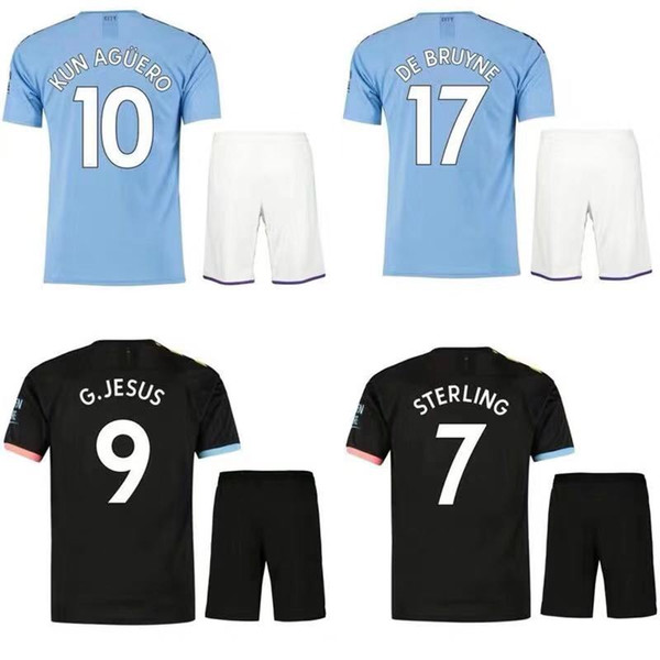 FODEN MAHREZ 19 20 Manchester football team jersey city De Bruyne KUN AGUERO football shirt BERNARDO Camiseta adult. Children's su