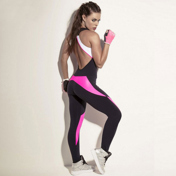 Active Women Yoga Jumpsuit Female One Piece Sports Pants Sexy Backless Workout Clothes Mujer Fitness Running Gym Sport Clothes