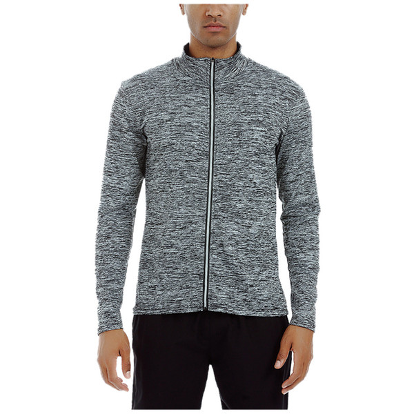 Quick-drying long-sleeve zipper stand collar fitness running jacket Fitness Sports Coat Tight Gym Soccer Training Run Jogging