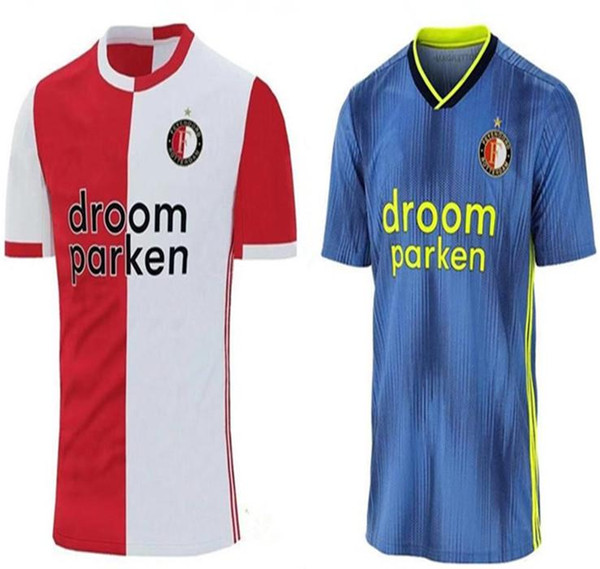 Feyenoord Rotterdam football sweatshirt #32 V.PERSIE home red white 19/20#9 JORGENSEN blue football shirt football uniform