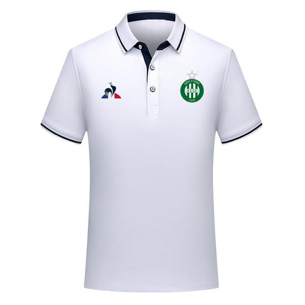 2019 2020 Ligue 1 as Saint-Etienne Soccer Polo Shirt Soccer jerseys Football Shirt 18 19 Saint-Etienne white Polo Shirt Soccer jerseys