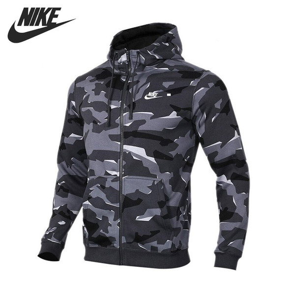 Original New Arrival AS M NSW CLUB CAMO HOODIE FZBB Men's Jacket Hooded Sportswear