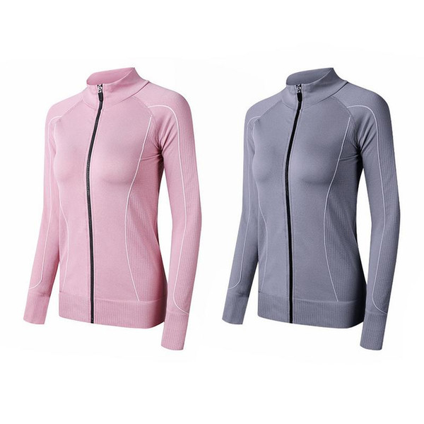 Women's Sportswear Jacket Slim Fit Running Quick-drying Yoga Long-sleeved Cardigan Top Autumn Winter Fitness Workout Clothes