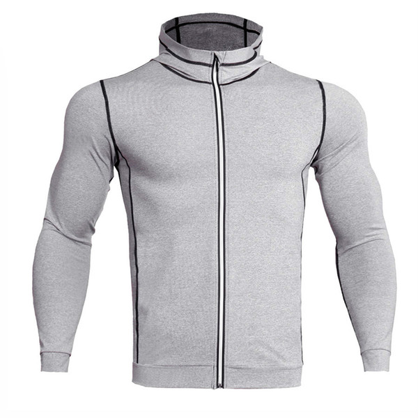 Running Jackets Men Fitness Sweatshirt Sportswear Long Sleevd Men's Hoodie Windproof Running Coat Outdoor Jogger Sports Clothing