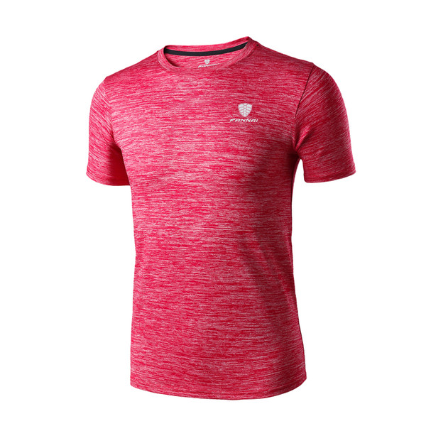 Men sports T-shirt running sportswear summer fashion quick-drying breathable ultra-light round neck short sleeve 2019 new